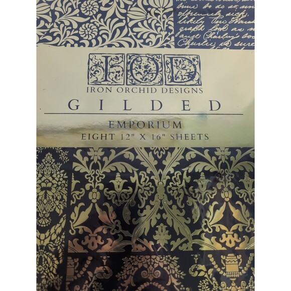 Iron Orchard Designs Etiquette Gilded Transfers NIP - Picture 2 of 5